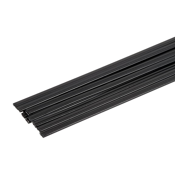 Uxcell 1set(10pcs) PP Plastic Welding Rods 10inch Welding Strips Welder Rods for Car Bumper Kayak Daily Repair Plastic Welder Car Bumpers, Black