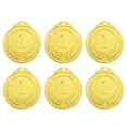 thumbnail image 1 of Uxcell 1st Award Medals, Round Flat Metal Medals with Wheat Pattern, Golden 6Pcs, 1 of 6