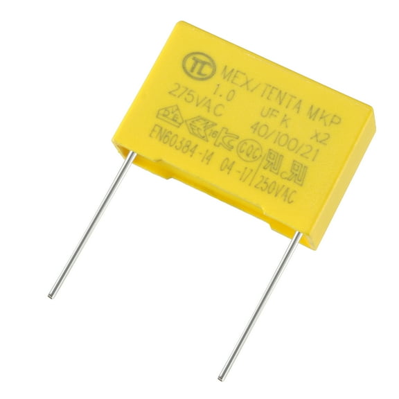 Uxcell 1uF 275VAC X2 MKP Polypropylene Film Safety Capacitor 5 Pack