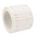 thumbnail image 1 of Uxcell 1x2 Inch Date Marker Adhesive Paper Sticker Food Storage Labels Red 1 Roll, 1 of 5