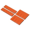 thumbnail image 1 of Uxcell 1x4" 2x3" Reflective Patch Hook and Loop Fastener Safety Applique, Orange 4 Pack, 1 of 6