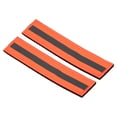 thumbnail image 1 of Uxcell 1x6" Reflective Patch Hook and Loop Fastener Safety Applique, Orange 2 Pack, 1 of 6