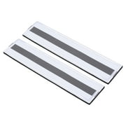 Uxcell 1x6" Reflective Patch Hook and Loop Fastener Safety Applique, White 2 Pack