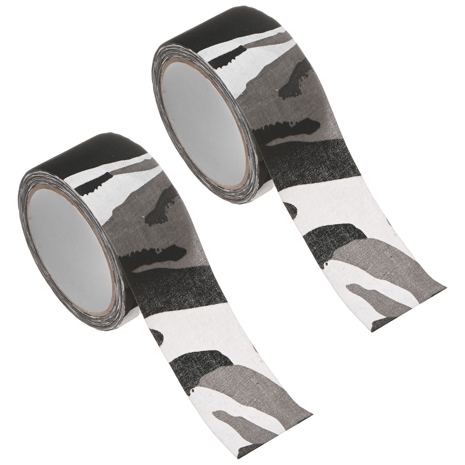 Uxcell 2.0IN x 10.94Yards Camouflage Tape [2PCS] - Self Adhesive Camo Tape for Outdoor Camping & Hunting - [Black+White]