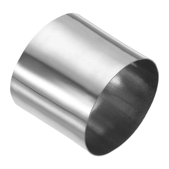 Uxcell 2 1/2" (63mm) ID Straight Pipe Fitting, 304 Stainless Steel Coupling Metal Tube Connector Adapter for Irrigation Water Pipelines, DIY, 60mm Long