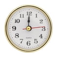 thumbnail image 1 of Uxcell 2-1/2 Inch (65mm) Quartz Clock Insert, Arabic Clock Fit 55mm/2.17 inch, Gold Tone, 1 of 6