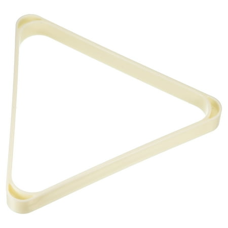 Uxcell 2 1/4" Billiard Ball Triangle Rack, Plastic Snooker Pool Ball Rack Holder Thicken Pool Ball Racks White