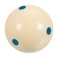 thumbnail image 1 of Uxcell 2 1/4" Pro Cup Billiard Cue Ball Pool Ball with Blue 6 Dots for Training Beige, 1 of 5