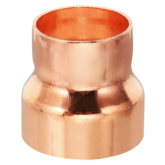 Uxcell 2 1/8" to 1 3/4" ID Copper Reducer, Copper Reducing Coupling Pressure Fitting Pipe Tube Connector Adapter
