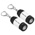 thumbnail image 1 of Uxcell 2.1" Mini Rechargeable LED Keychain Flashlight USB Charging 2 Pack White, 1 of 6