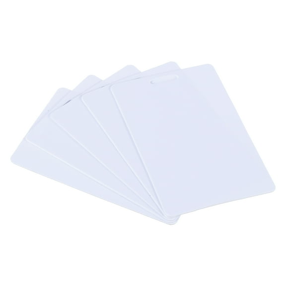 Uxcell 2.13 x 3.39" Blank Cards with Slot Punch on Short Side, 20Pcs, White