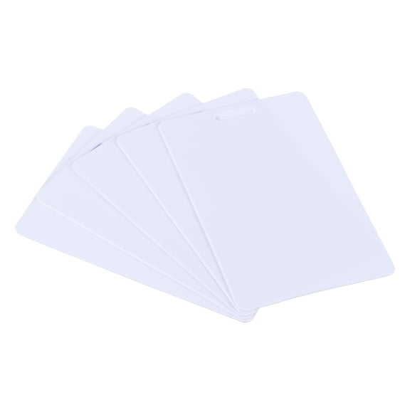 Uxcell 2.13 x 3.39" Blank Cards with Slot Punch on Short Side, 50Pcs, White