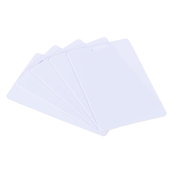 Uxcell 2.13 x 3.39" Blank Cards with Slot Punch on Short Side, 50Pcs, White
