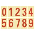 thumbnail image 1 of Uxcell 2.17 Inch Reflective Mailbox Numbers Sticker 0 - 9 Adhesive Address Number Red 3 Set, 1 of 4