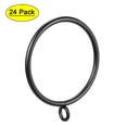 thumbnail image 1 of Uxcell 2.17" Inner Dia Curtain Rings Metal Black 24 Pack, 1 of 5