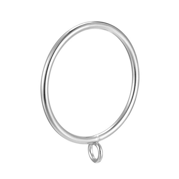 Uxcell 2.17" Inner Dia Curtain Rings Metal Silver Tone 24 Pack