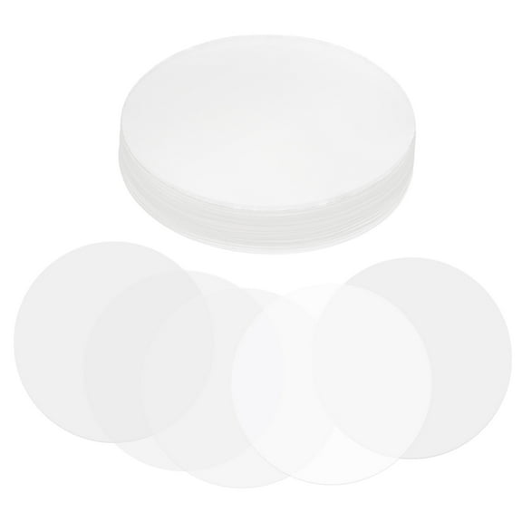 Uxcell 2.1in (54mm) Badge Film, 100 Pcs Transparent Circle Mylars Plastic Badge Protective Film for Round Badge Button Maker Supplies DIY Arts Crafts