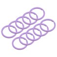 thumbnail image 1 of Uxcell 2.1x30mm Split Keychain Rings Flat Key Holder for Organization Purple, 48 Pack, 1 of 5