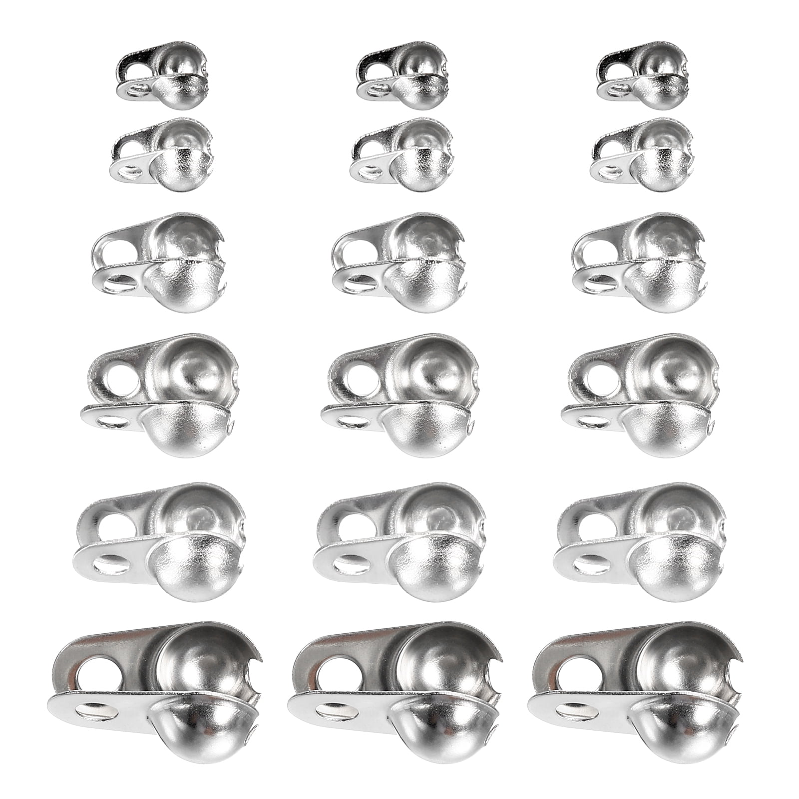 Uxcell 2/2.4/3.2/4.5/5/6mm Stainless Ball Chain Connector Clamshell