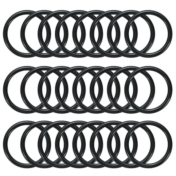 Uxcell 2.2 Inch Dream Catcher Rings, 24 Pcs Plastic Macrame Wreath Floral Round Ring Hoop, Black