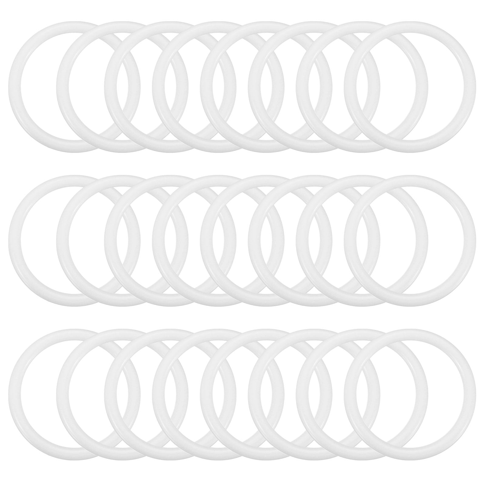 Uxcell 2.2 Inch Dream Catcher Rings, 24 Pcs Plastic Macrame Wreath ...