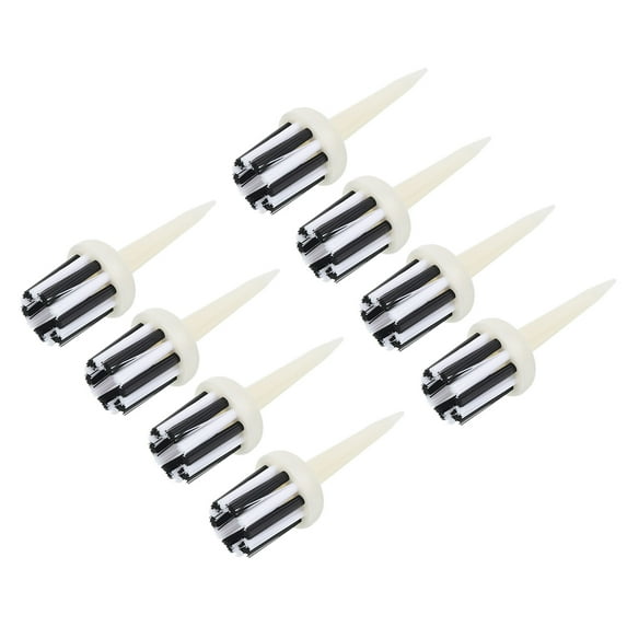 Uxcell 2.2 Inch Golf Tee Brush Top, 12 Pack Unbreakable Plastic Golfing Tees for Men and Women, White
