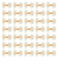 thumbnail image 1 of Uxcell 2.2" Mini Bow Tie Little Satin Ribbon Bows Ties Double-Layered Bowknot Beige 100 Pcs, 1 of 6