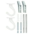thumbnail image 1 of Uxcell 2.2" x 1.6" Ceiling Hook, 2 Set Ceiling Orchid Hooks with Mounting Hardware, White, 1 of 4