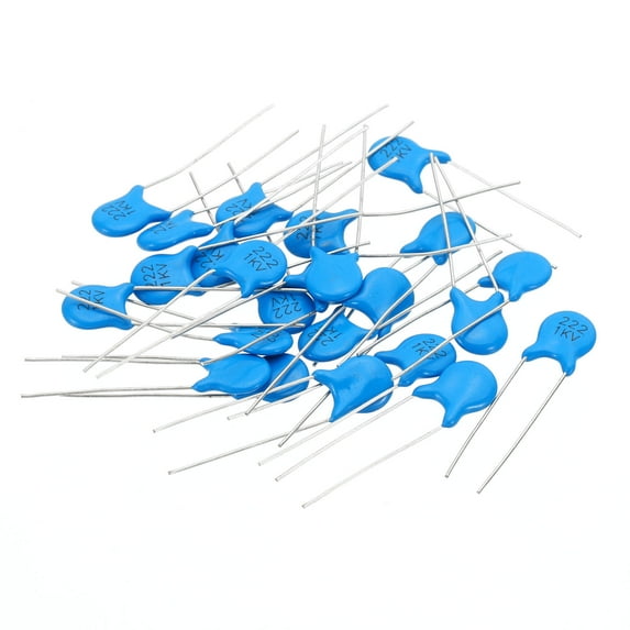 Uxcell 2.2nf 1kv  High Voltage Ceramic Capacitor, 20 Pcs Ceramic Chip Capacitor Assortment Kit,  Blue