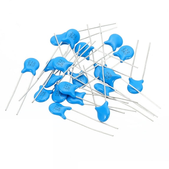 Uxcell 2.2nf 3kv High Voltage Ceramic Capacitor, 20 Pcs Ceramic Chip Capacitor Assortment Kit, Blue