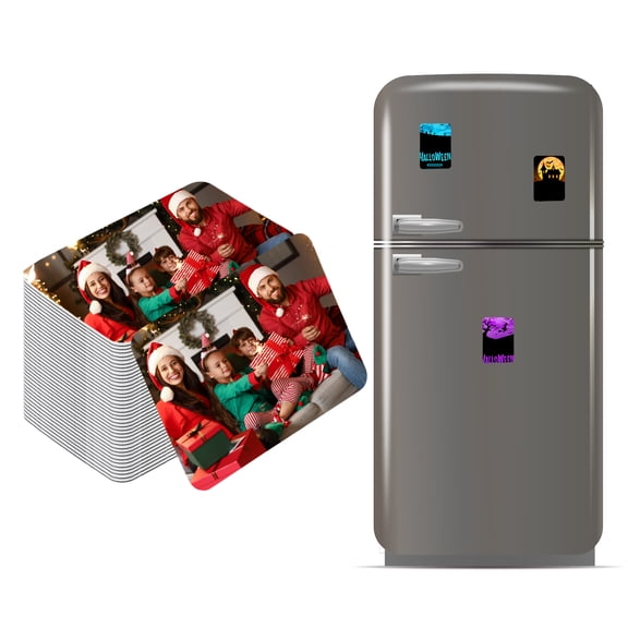 Uxcell 2.8" Sublimation Magnet Blanks, 40 Pcs Sublimation Blanks Products Personalized Refrigerator Magnets for Kitchen Fridge Home Decor, Round