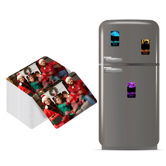 Uxcell 2.95 x 4.13" Sublimation Magnet Blanks, 40pcs Sublimation Blanks Products Personalized Refrigerator Magnets for Kitchen Fridge Home Decor, Rectangular