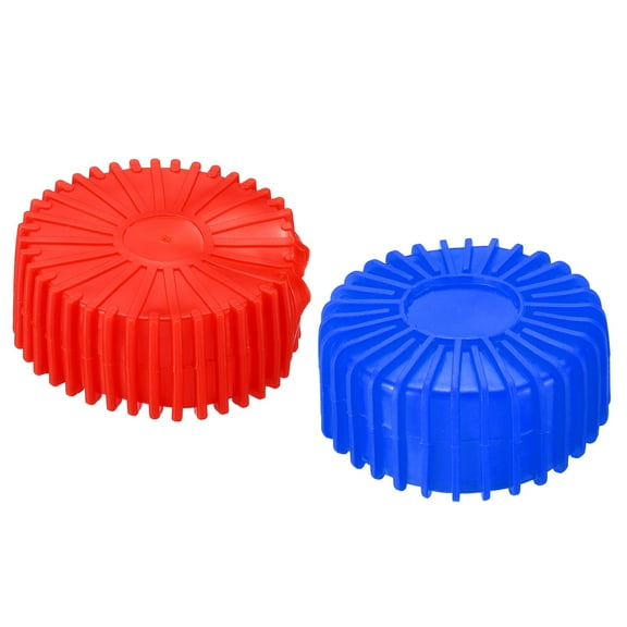 Uxcell 2-3/4" HVAC Gauge Cover Manifold Gauges Protective Cover AC Refrigerant Pressure Gauge Boot Cover Red Blue 2 Pack