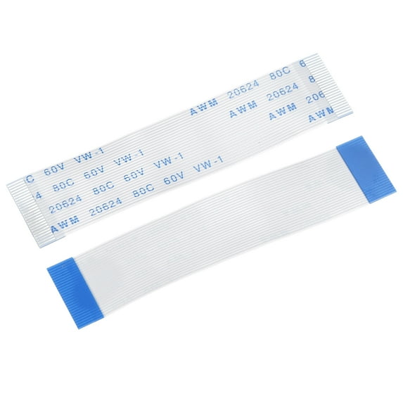 Uxcell 2.36'' 26 Pins FFC FPC Flat Flexible Cable(A Type) for LCD Laptop Plastic White  10pcs