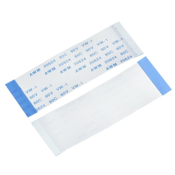 Uxcell 2.36'' 40 Pins FFC Ribbon Flat Flexible Cable (B Type) for LCD Laptop Plastic White 5pcs