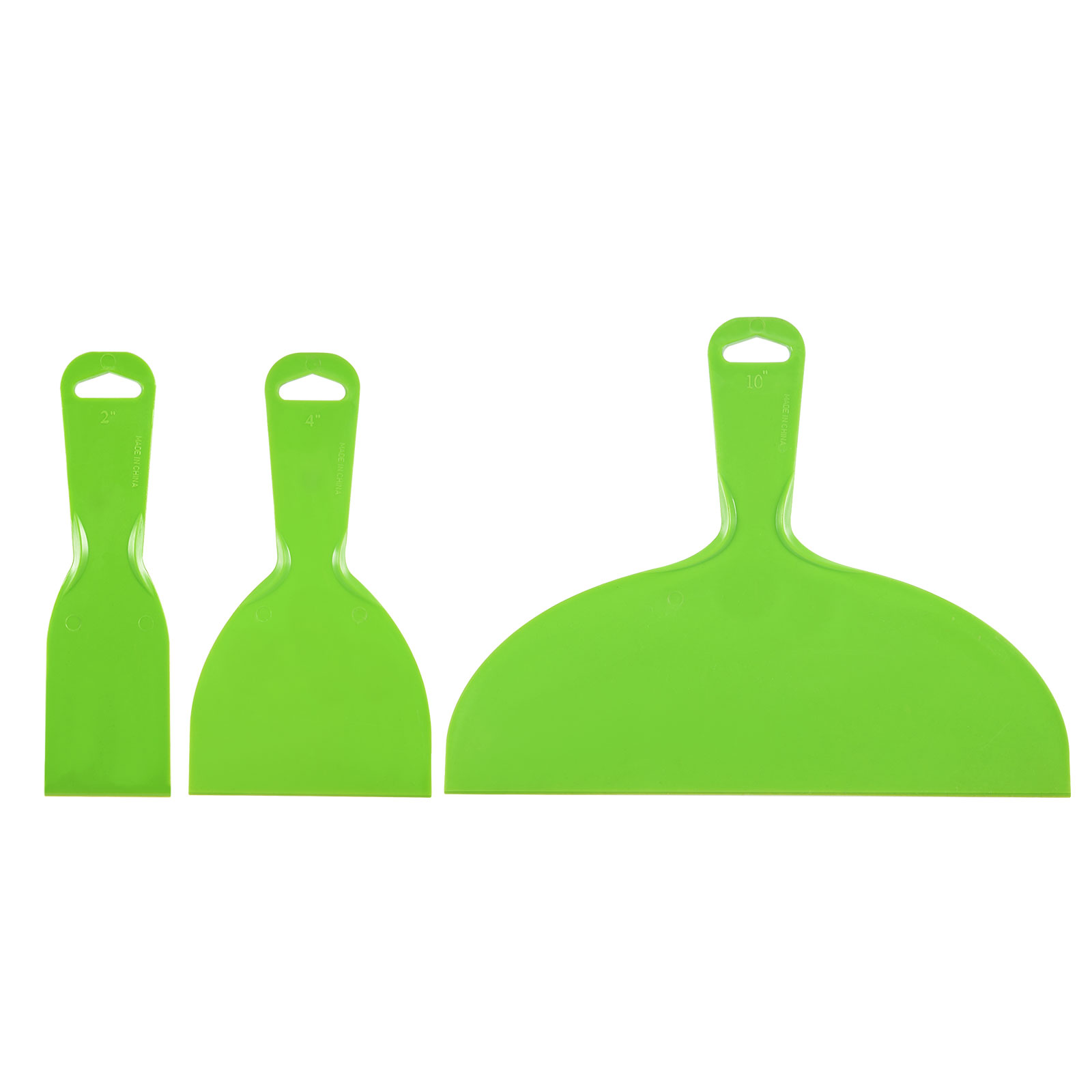 Uxcell 2", 4", 10" Flexible Plastic Putty Knife for Taping Drywall 6in1