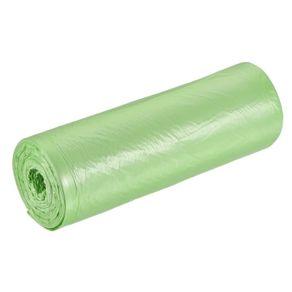 Uxcell 2-4 Gallon Small Trash Bags Garbage Waste Basket Liners Green, 20 Counts / Roll