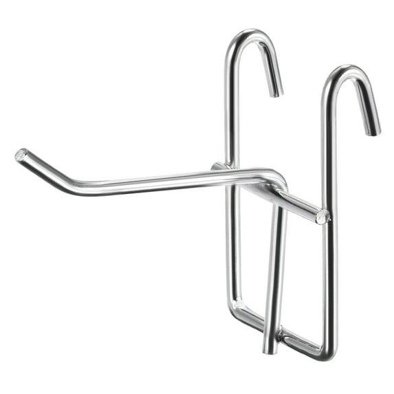 Uxcell 2.4 Inch Store Garage Storage Grid Wall Display Hooks Silver, 4 Count