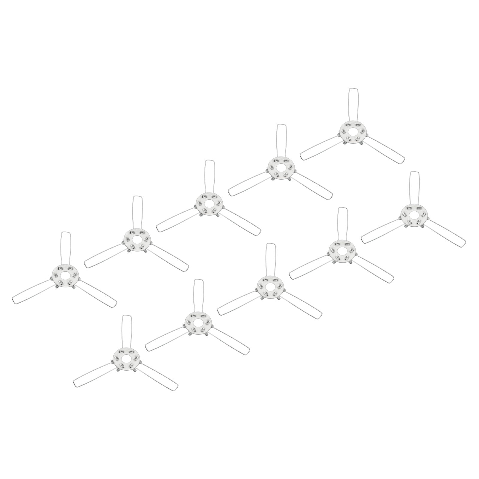 Uxcell 2.4" Lampshade Spring Clip Metal Fixing Spring Clip 3 Forks ...