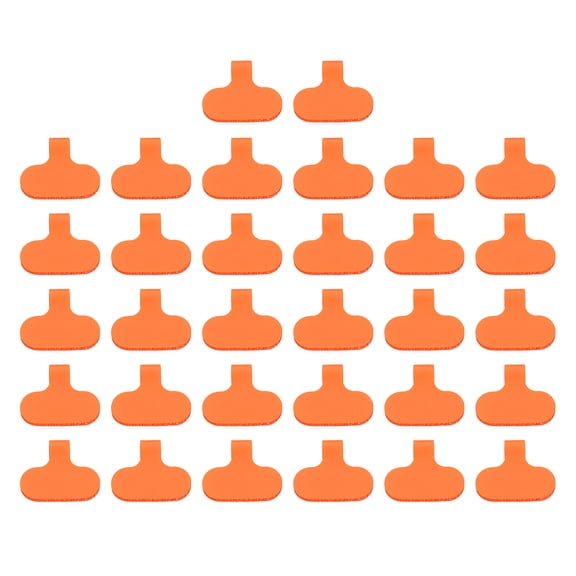 Uxcell 2.4 x 1.5 Inch Cable Labels, 32 Pcs Electronic Cable Identification Tags, Orange