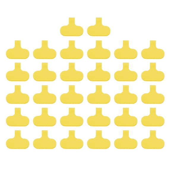 Uxcell 2.4 x 1.5 Inch Cable Labels, 32 Pcs Electronic Cable Identification Tags, Yellow