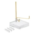 thumbnail image 1 of Uxcell 2.4" x 2.4" x 1" Acrylic Display Stands, Display Easel Holder Brass Arm, Clear, 1 of 6