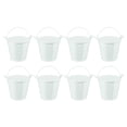 thumbnail image 1 of Uxcell 2.4"x2" Small Metal Buckets Mini Galvanized Bucket Colorful Easter Buckets White 8 Pcs, 1 of 6