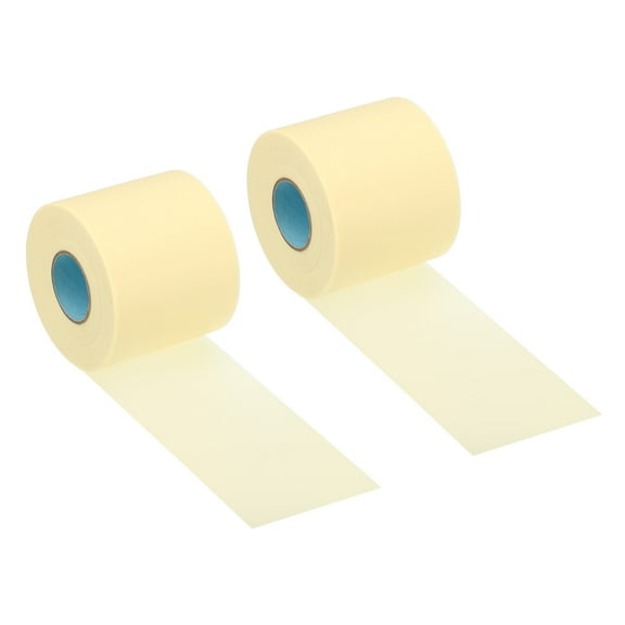 Uxcell 2.4"x49.2ft Pipe Wrapping Tape Non Stick Duct Tape Pipes Insulation Air Conditioner Tube Wrap Beige 2Pcs