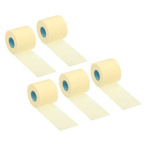 Uxcell 2.4"x49.2ft Pipe Wrapping Tape Non Stick Duct Tape Pipes Insulation Air Conditioner Tube Wrap Beige 5Pcs