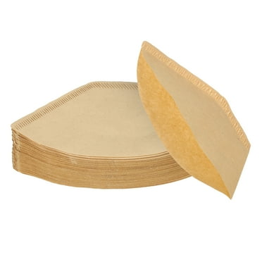 Uxcell 2-4Cup Cone Coffee Paper Filters Brown Paper 6.3x1.97x3.94Inch Clear Pack of 100