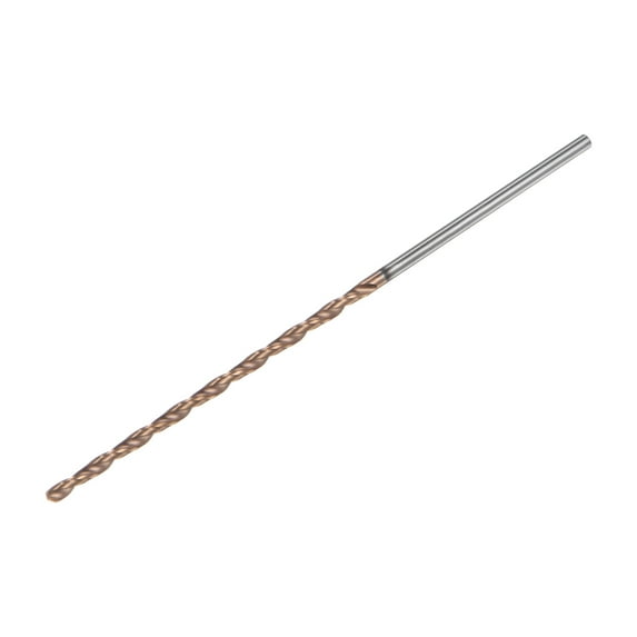 Uxcell 2.4mm Dia 100mm Long Length Titanium Coated K35 Tungsten Carbide Twist Drill Bits