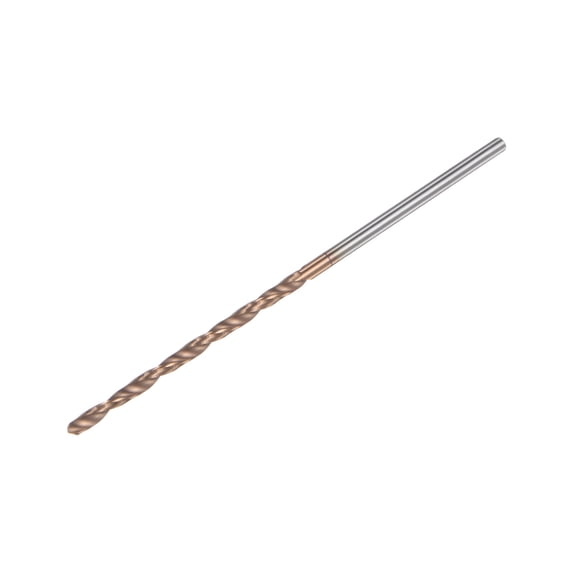 Uxcell 2.4mm Dia 80mm Long Length Titanium Coated K35 Tungsten Carbide Twist Drill Bits