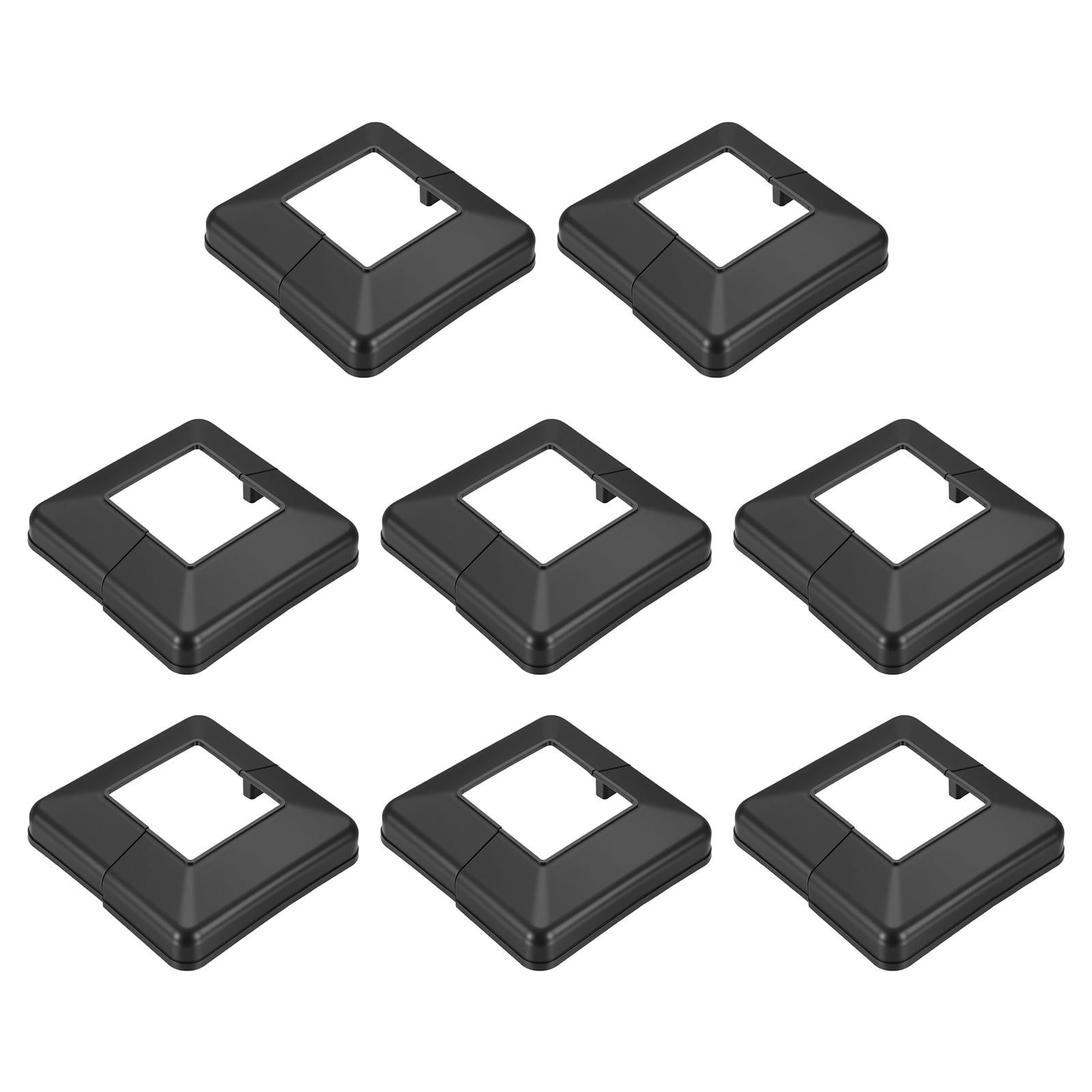 Uxcell 2.4x2.4 Inches Post Sleeve, Plastic Post Base Cover Column Wraps ...