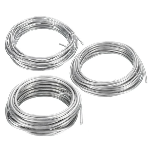 Uxcell 2.5/3/4mm Bonsai Training Wire Floral Wire Stems Anodized Aluminum Tree Wire 16.4 Feet Total Black 3 Roll